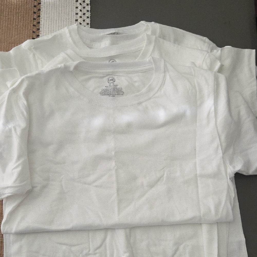 Wonder Nation Boys Cotton Crewneck Undershirt, 5-Pack, NEW NEVER WORN OPEN PACK